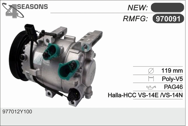 AHE 970091 Compressore,...