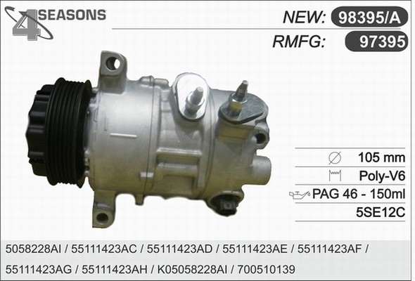AHE 97395 Compressore,...