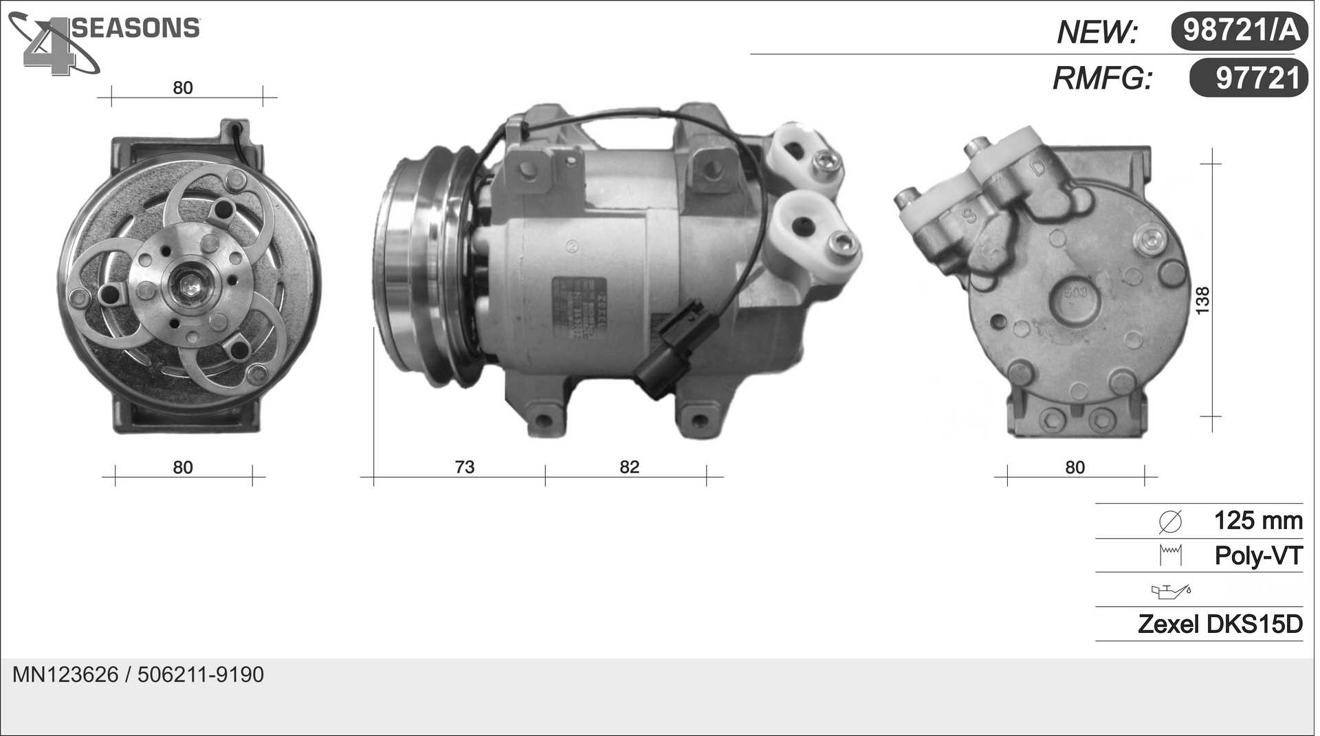 AHE 97721 Compressore,...