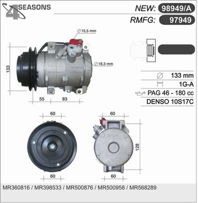 AHE 97949 Compressore,...