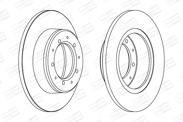 CHAMPION 561353CH Δισκόπλακα for LAND ROVER