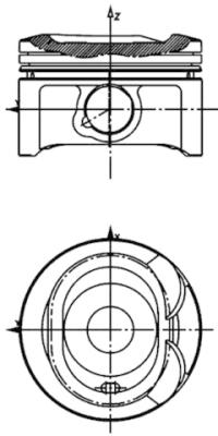 KOLBENSCHMIDT 40080600 Pistone