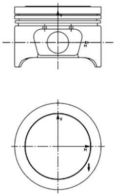 KOLBENSCHMIDT 40161610 Pistone