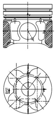 KOLBENSCHMIDT 40179600 Pistone