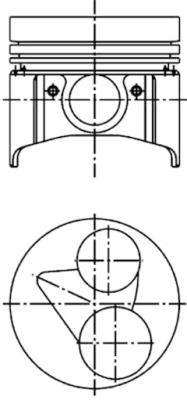 KOLBENSCHMIDT 40224600 Pistone