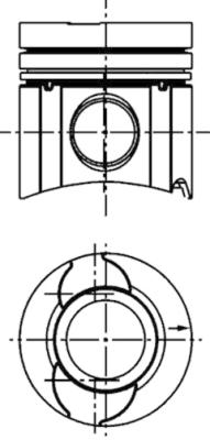 KOLBENSCHMIDT 41663600 Pistone