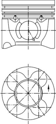 KOLBENSCHMIDT 40406610 Πιστόνι for CITROËN FIAT LANCIA PEUGEOT