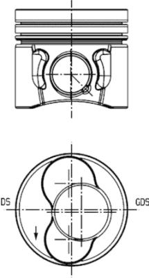 KOLBENSCHMIDT 40421610 Pistone