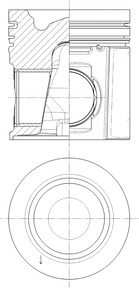 KOLBENSCHMIDT 40496600 Pistone