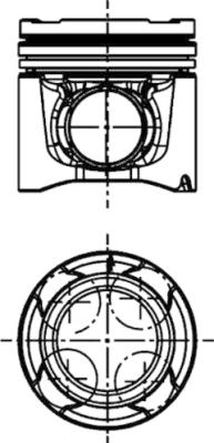 KOLBENSCHMIDT 40528600 Pistone