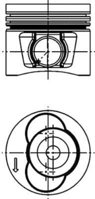 KOLBENSCHMIDT 40715600 Pistone