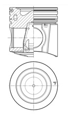 KOLBENSCHMIDT 41078600 Pistone