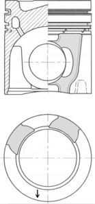 KOLBENSCHMIDT 41162600 Pistone