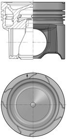 KOLBENSCHMIDT 41178600 Pistone