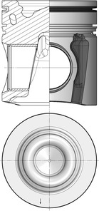 KOLBENSCHMIDT 41218600 Pistone