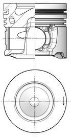 KOLBENSCHMIDT 41253600 Pistone