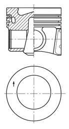 KOLBENSCHMIDT 41271610 Pistone