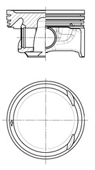 KOLBENSCHMIDT 41487600 Pistone