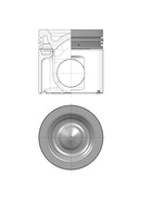 KOLBENSCHMIDT 40907600 Pistone