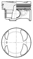 KOLBENSCHMIDT 41671600 Pistone