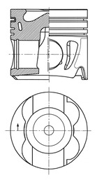 KOLBENSCHMIDT 41716600 Piston for JEEP MERCEDES-BENZ