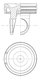 KOLBENSCHMIDT 41758600 Pistone