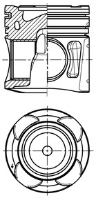 KOLBENSCHMIDT 41800600 Πιστόνι for MAN
