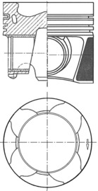 KOLBENSCHMIDT 41861600 Piston for SKODA VW