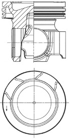 KOLBENSCHMIDT 41875600 Piston for VOLVO