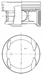 KOLBENSCHMIDT 41933600 Πιστόνι for FIAT LANCIA ZOTYE