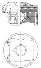 KOLBENSCHMIDT 41985600 Piston for MAZDA