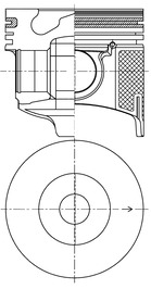 KOLBENSCHMIDT 42081600 Piston