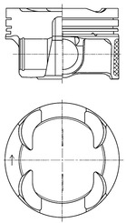 KOLBENSCHMIDT 42099600 Piston for BMW BMW (BRILLIANCE) MINI