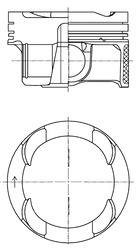 KOLBENSCHMIDT 42100600 Πιστόνι for BMW BMW (BRILLIANCE) MINI MORGAN TOYOTA