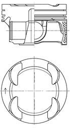 KOLBENSCHMIDT 42101600 Piston for BMW BMW (BRILLIANCE) MINI
