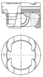 KOLBENSCHMIDT 42108600 Πιστόνι for BMW BMW (BRILLIANCE)