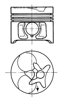 KOLBENSCHMIDT 90016600 Pistone