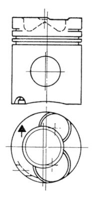 KOLBENSCHMIDT 90221600 Pistone