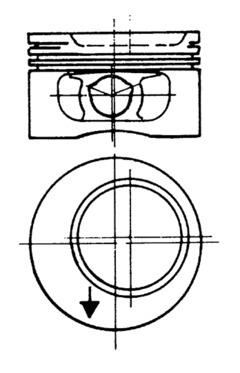 KOLBENSCHMIDT 90244610 Piston