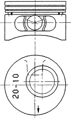 KOLBENSCHMIDT 90245600 Pistone