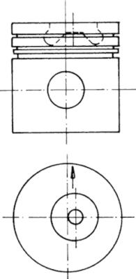 KOLBENSCHMIDT 90624610 Pistone