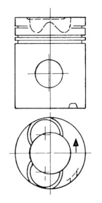 KOLBENSCHMIDT 90759600 Piston for NEOPLAN SCANIA