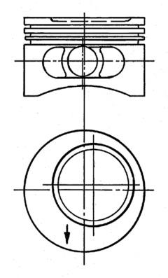 KOLBENSCHMIDT 90760600 Piston