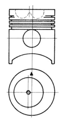 KOLBENSCHMIDT 91005700 Pistone