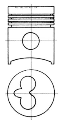 KOLBENSCHMIDT 91007600 Pistone