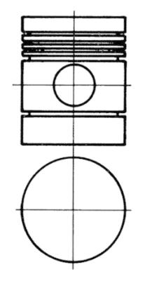 KOLBENSCHMIDT 91127600 Pistone