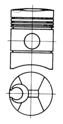 KOLBENSCHMIDT 91254600 Piston