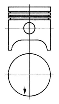 KOLBENSCHMIDT 91315700 Pistone