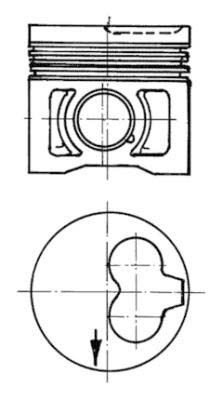 KOLBENSCHMIDT 91386600 Pistone