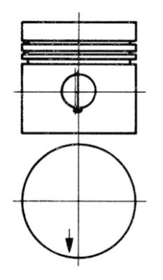 KOLBENSCHMIDT 91430600 Πιστόνι for MERCEDES-BENZ